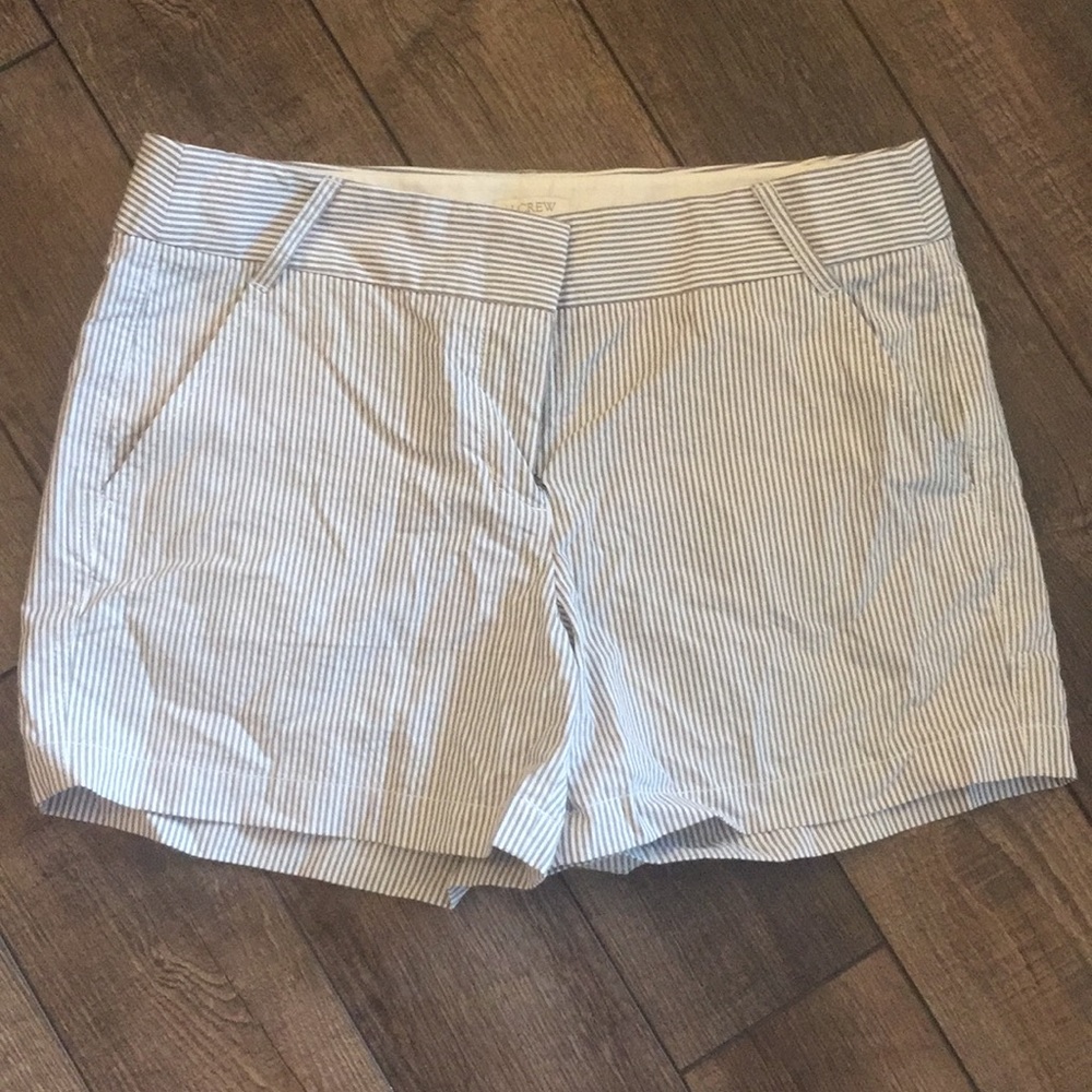 J.crew striped seersucker short size 10